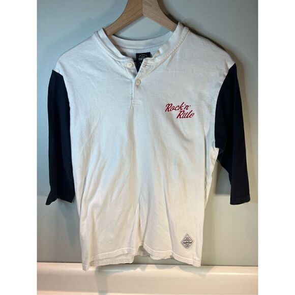 Local Korean Long Sleeve Henley Tshirt Men’s Small - Picture 1 of 6